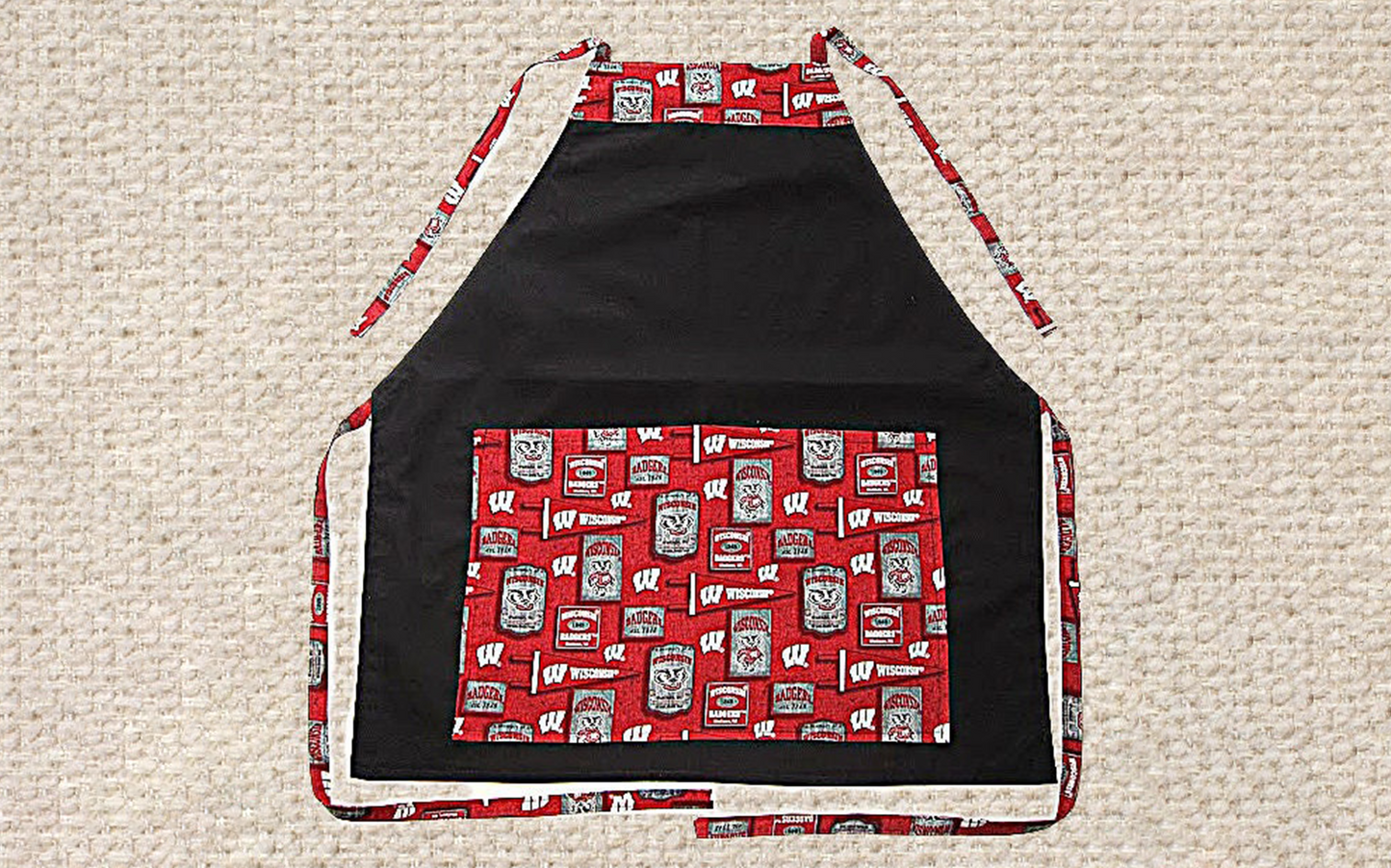 HANDMADE APRONS for College Fans: Tailgate Parties, BBQs and Everyday Use Made Easy! One Size Fits Up to 4X Size, Durable & Great Gift Idea!