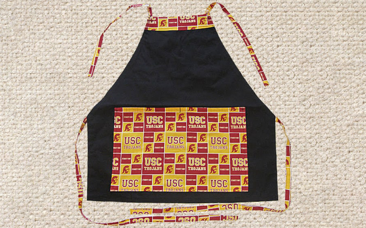 HANDMADE APRONS for College Fans: Tailgate Parties, BBQs and Everyday Use Made Easy! One Size Fits Up to 4X Size, Durable & Great Gift Idea!