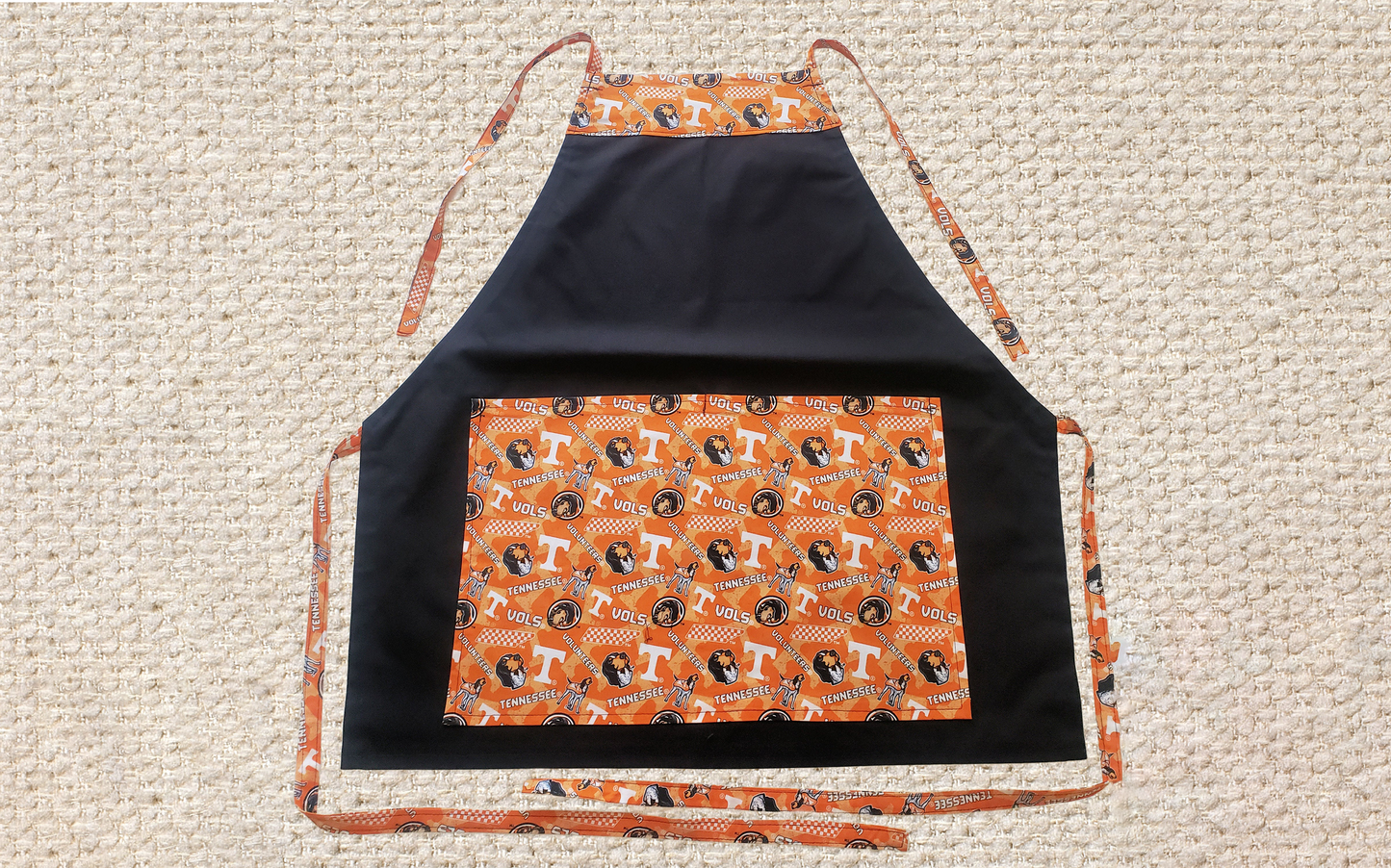 HANDMADE APRONS for College Fans: Tailgate Parties, BBQs and Everyday Use Made Easy! One Size Fits Up to 4X Size, Durable & Great Gift Idea!