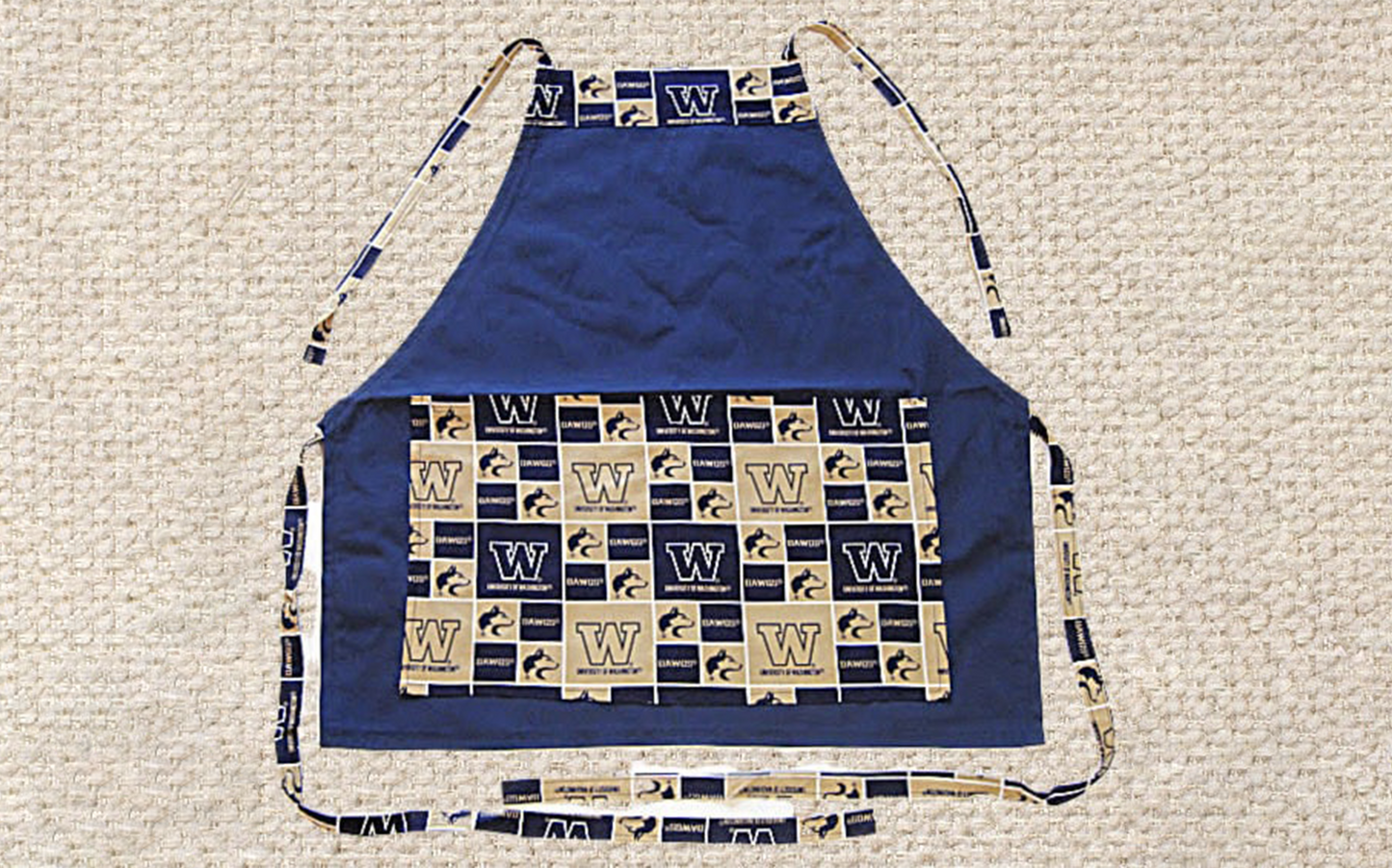 HANDMADE APRONS for College Fans: Tailgate Parties, BBQs and Everyday Use Made Easy! One Size Fits Up to 4X Size, Durable & Great Gift Idea!