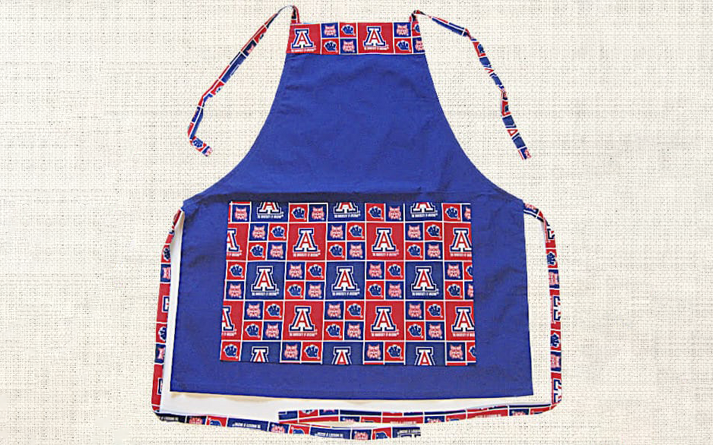 HANDMADE APRONS for College Fans: Tailgate Parties, BBQs and Everyday Use Made Easy! One Size Fits Up to 4X Size, Durable & Great Gift Idea!