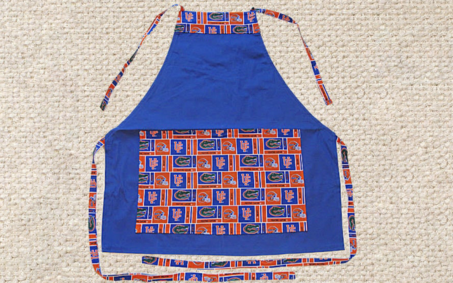 HANDMADE APRONS for College Fans: Tailgate Parties, BBQs and Everyday Use Made Easy! One Size Fits Up to 4X Size, Durable & Great Gift Idea!