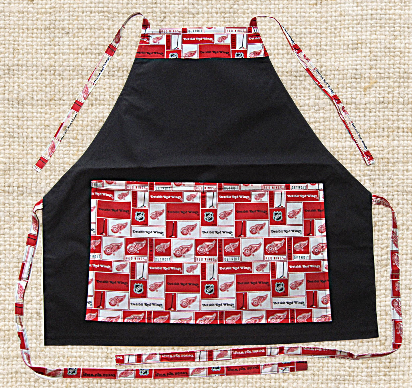 Favorite HOCKEY APRONS - Great for BBQ, Tail Gating & Everyday Use. Unisex - One Size Fits Up to 4X. Washable, Easy Care, Great Gift Idea!