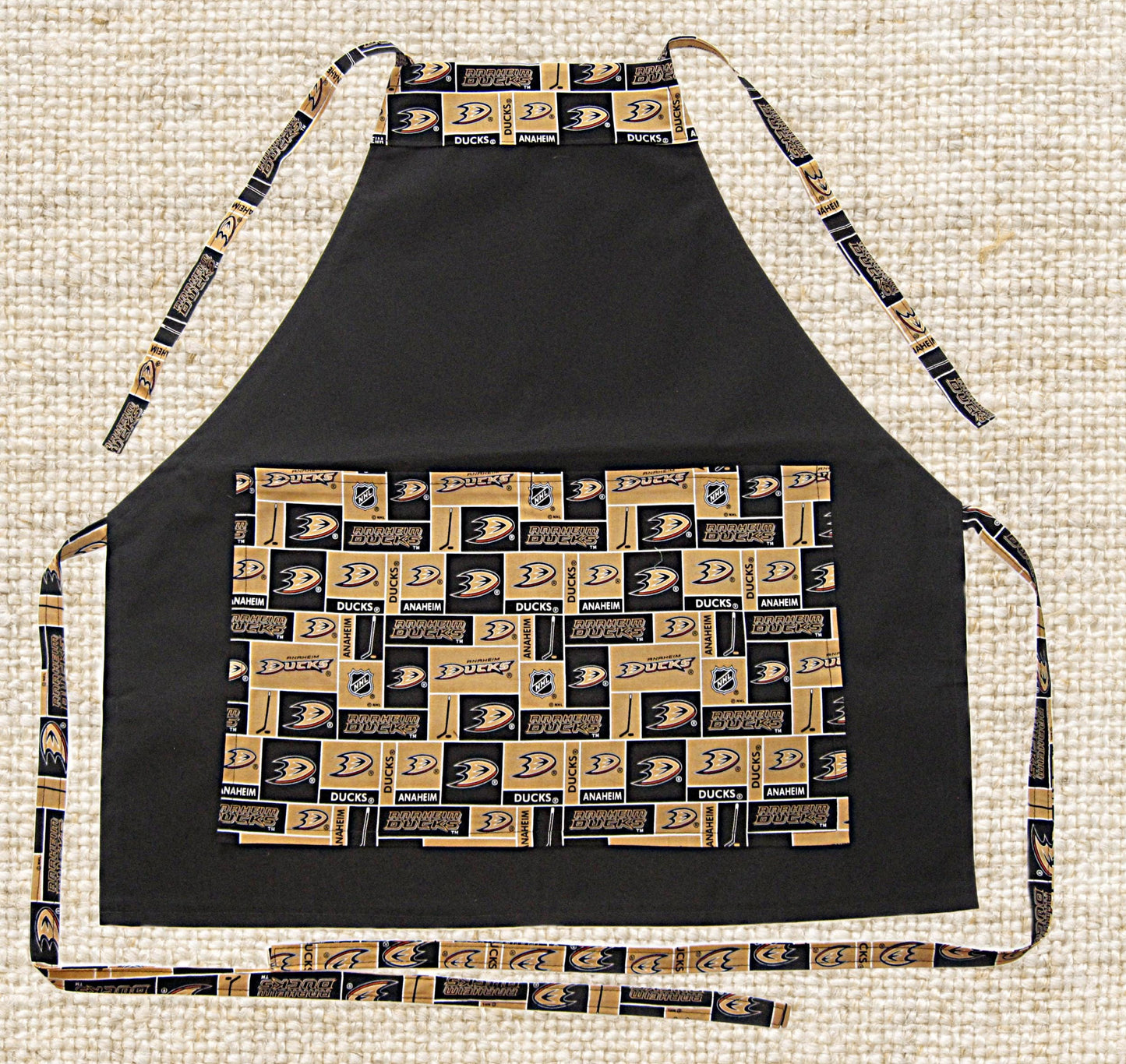Favorite HOCKEY APRONS - Great for BBQ, Tail Gating & Everyday Use. Unisex - One Size Fits Up to 4X. Washable, Easy Care, Great Gift Idea!