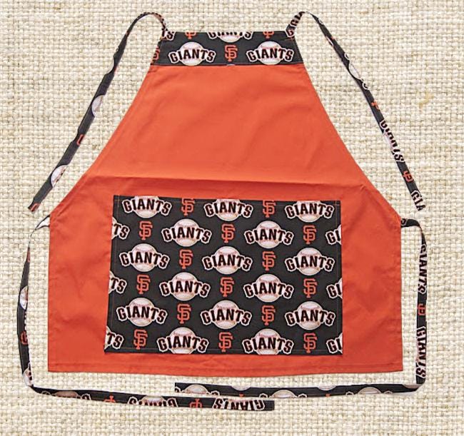 Favorite BASEBALL APRONS - Great for BBQ, Tail Gating & Everyday Use. Unisex - One Size Fits Up to 4X. Washable, Easy Care, Great Gift Idea!