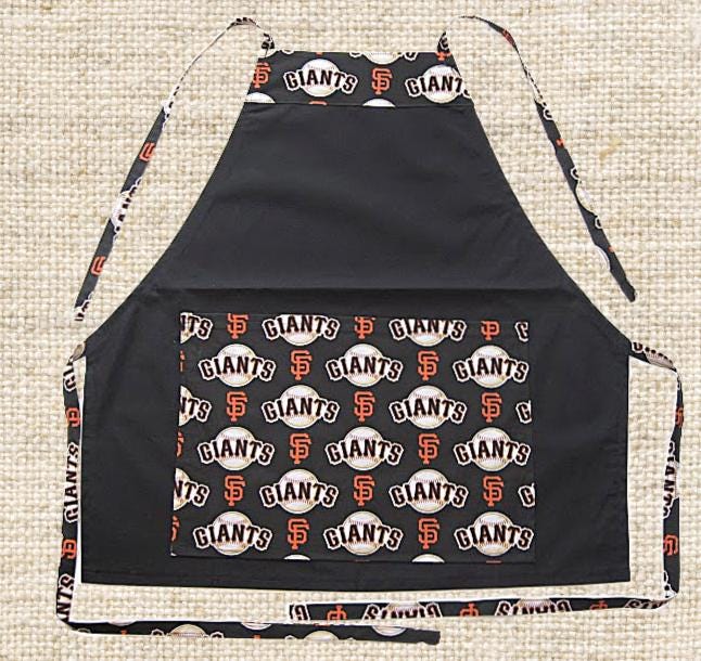 Favorite BASEBALL APRONS - Great for BBQ, Tail Gating & Everyday Use. Unisex - One Size Fits Up to 4X. Washable, Easy Care, Great Gift Idea!