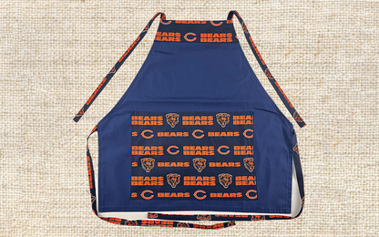 Favorite FOOTBALL APRONS - Great for BBQ, Tail Gating & Everyday Use. Unisex - One Size Fits Up to 4X. Washable, Easy Care, Great Gift Idea!