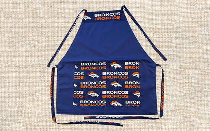 ULTIMATE BBQ APRON for Grill Masters! Unisex Up to 4X Size - Easy Clean & Durable, Ideal Gift Choice. Cheer on your favorite football team.