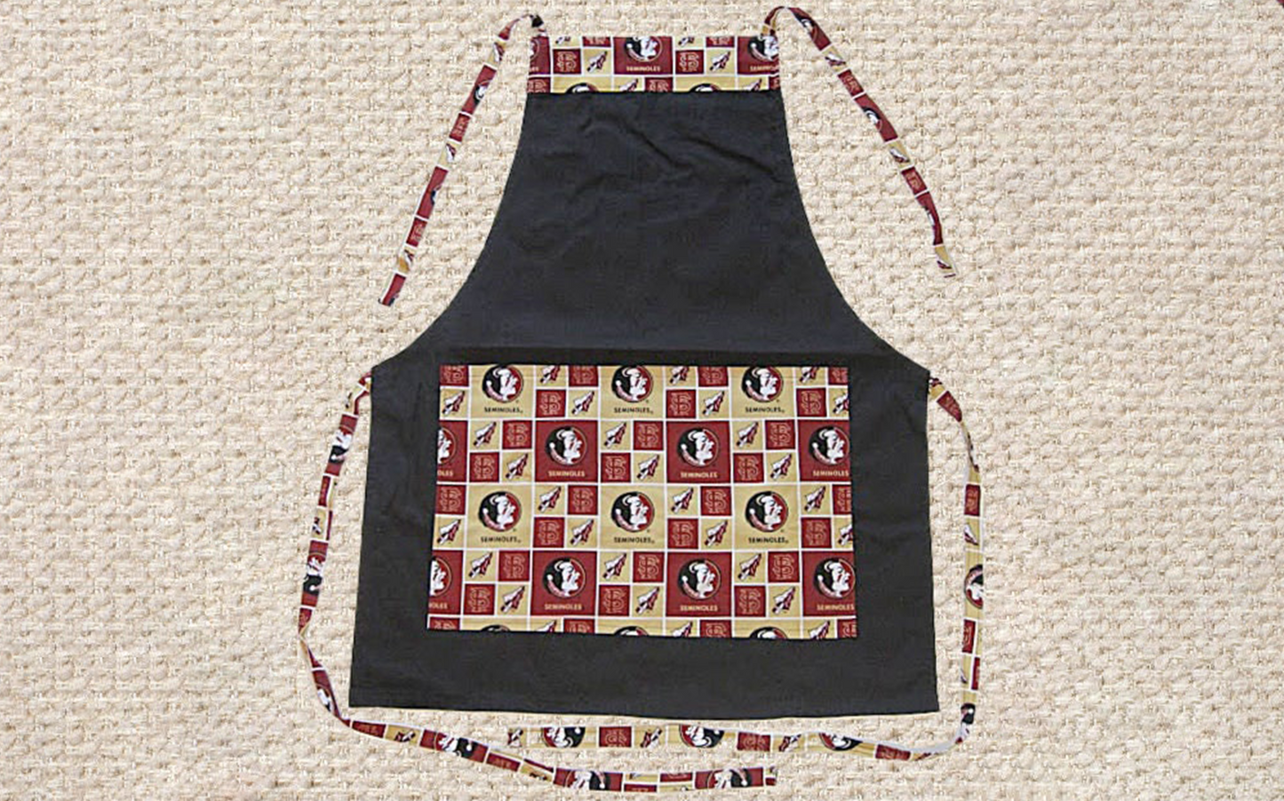 FUN COLLEGE APRONS: Great for B.B.Q, Tail Gating & Everyday Use. Unisex Size Fits Up to 4X Size. Easy Care, Durable, Great Gift Idea!