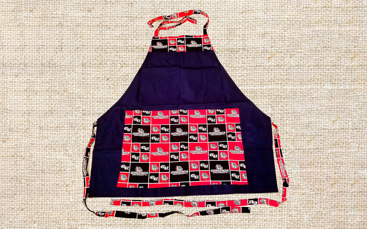 HANDMADE APRONS for College Fans: Tailgate Parties, BBQs and Everyday Use Made Easy! One Size Fits Up to 4X Size, Durable & Great Gift Idea!