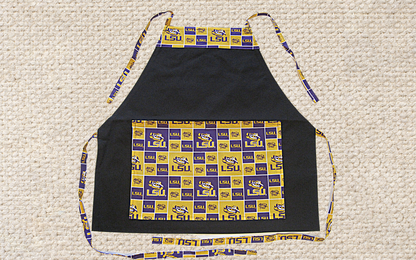 ULTIMATE BBQ APRON for Grill Masters! Unisex Up to 4X Size - Easy Clean & Durable, Ideal Gift Choice. Cheer on Your Favorite College Team.