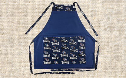 Favorite FOOTBALL APRONS - Great for BBQ, Tail Gating & Everyday Use. Unisex - One Size Fits Up to 4X. Washable, Easy Care, Great Gift Idea!