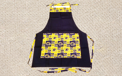 ULTIMATE BBQ APRON for Grill Masters! Unisex Up to 4X Size - Easy Clean & Durable, Ideal Gift Choice. Cheer on Your Favorite College Team.