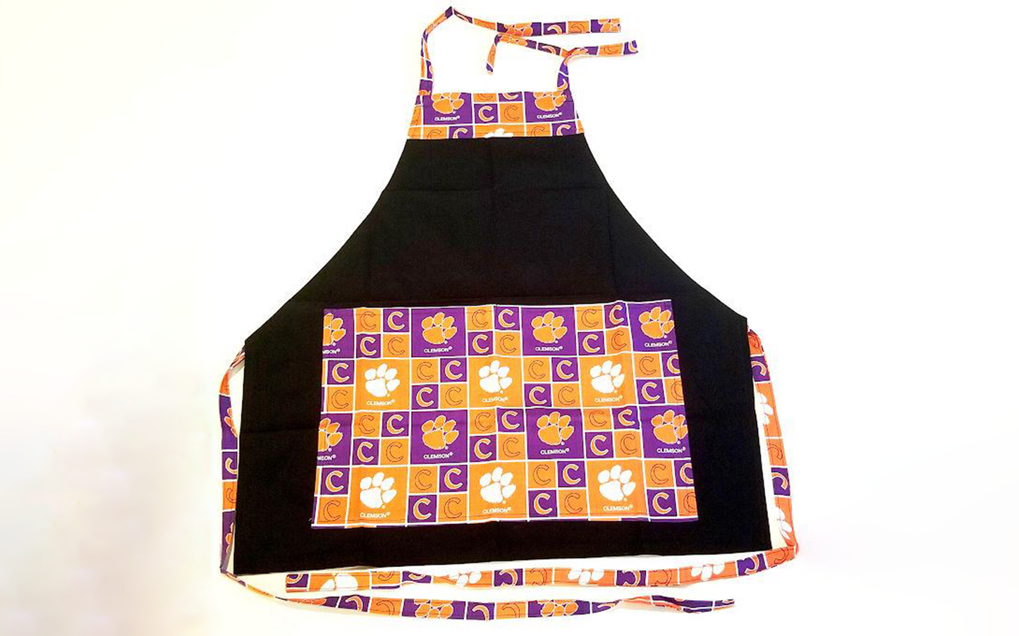 HANDMADE APRONS for College Fans: Tailgate Parties, BBQs and Everyday Use Made Easy! One Size Fits Up to 4X Size, Durable & Great Gift Idea!