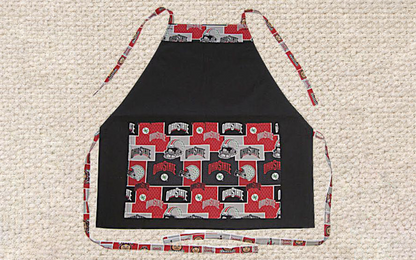 HANDMADE APRONS for College Fans: Tailgate Parties, BBQs and Everyday Use Made Easy! One Size Fits Up to 4X Size, Durable & Great Gift Idea!