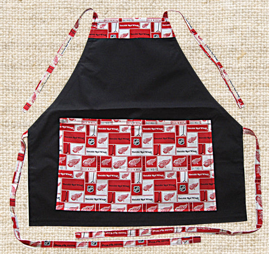 Favorite HOCKEY APRONS - Great for BBQ, Tail Gating & Everyday Use. Unisex - One Size Fits Up to 4X. Washable, Easy Care, Great Gift Idea!