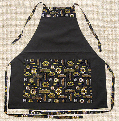 Favorite HOCKEY APRONS - Great for BBQ, Tail Gating & Everyday Use. Unisex - One Size Fits Up to 4X. Washable, Easy Care, Great Gift Idea!